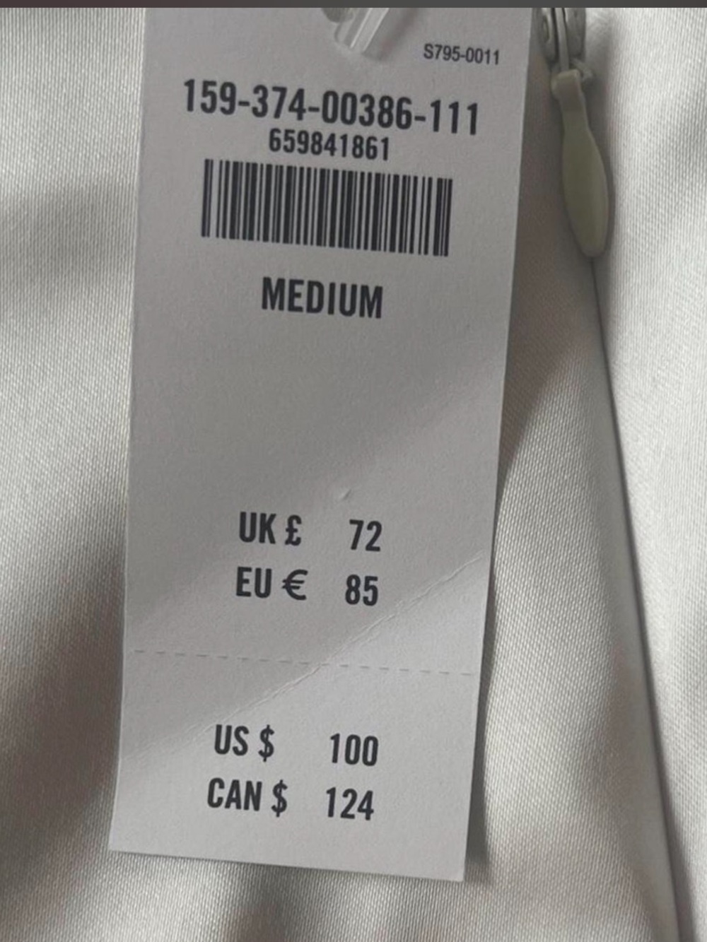 NWT White Satin A-Line Mini Dress - Picture 3 of 4